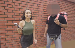 Peruana folla con desconocidos de la calle